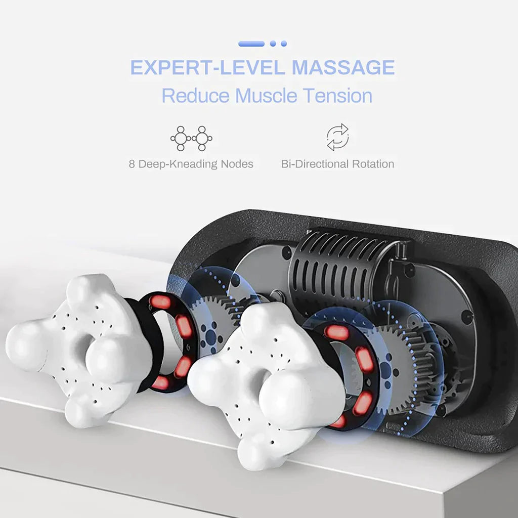 Voltify Neck & Shoulder Massager – Shiatsu Heat Massage for Pain Relief