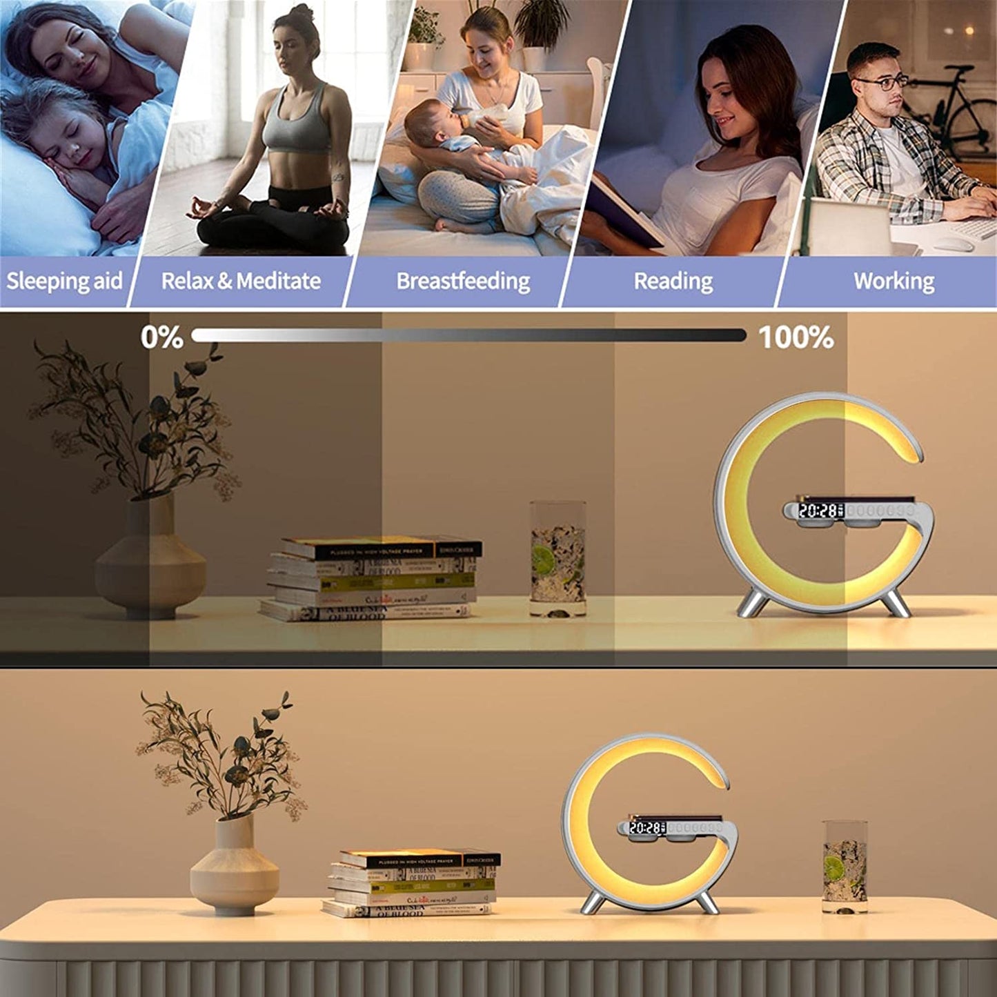 Voltify Charger Lamp – Wireless Charging Desk Lamp with App Control