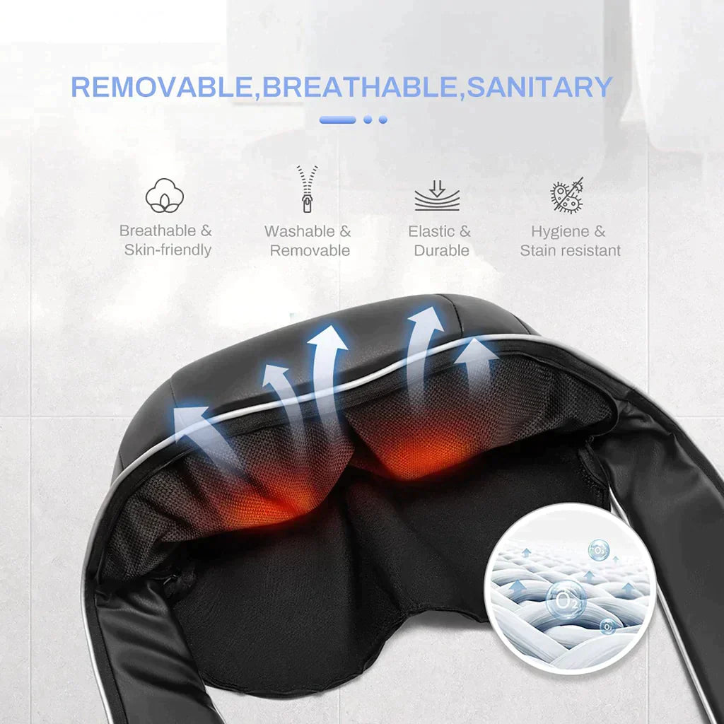 Voltify Neck & Shoulder Massager – Shiatsu Heat Massage for Pain Relief