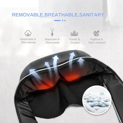 Voltify Neck & Shoulder Massager – Shiatsu Heat Massage for Pain Relief
